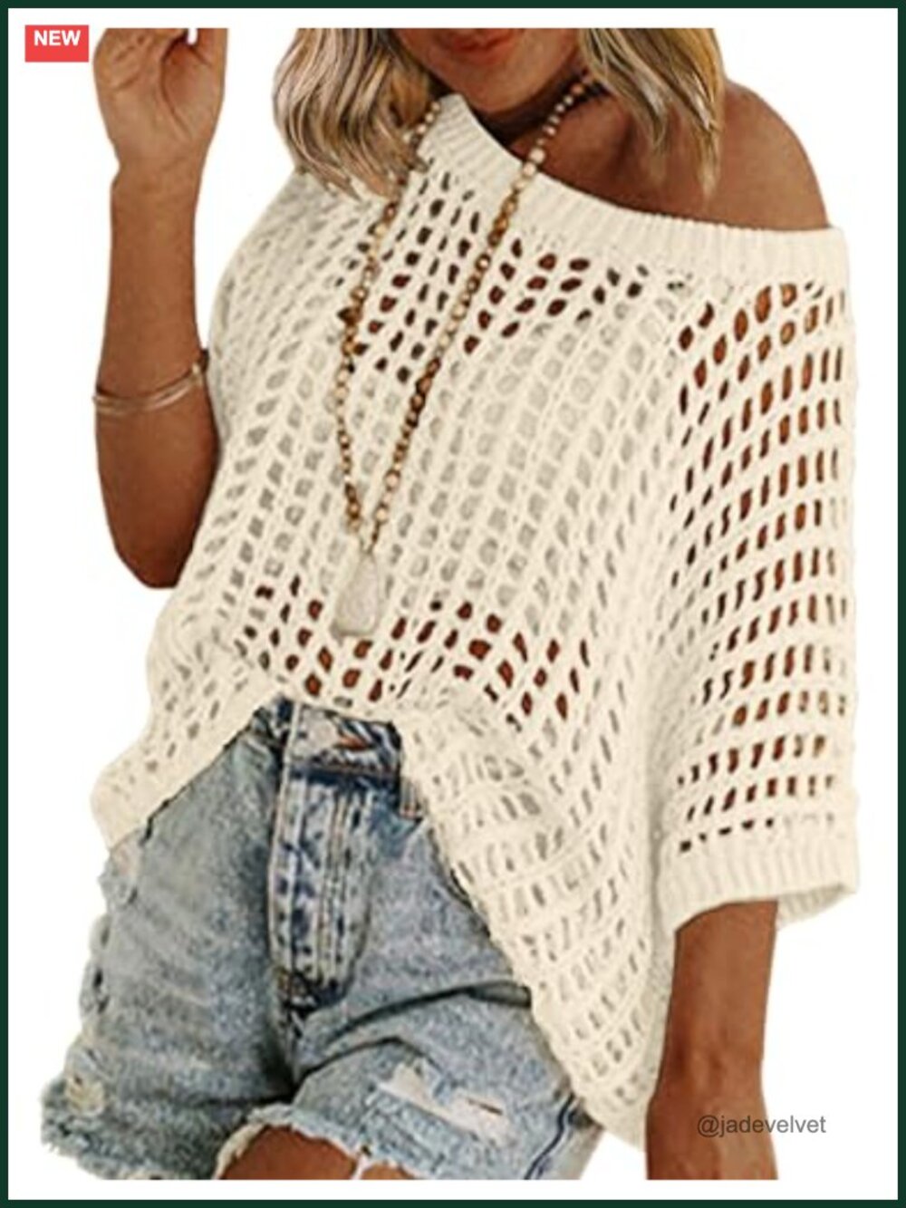 Zeagoo Crochet Sweater Short Sleeve Summer